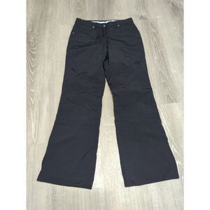 FERA 100% Nylon Flat Front Lined Black Snow‎ Ski Snowboard Pants Women's Size 6